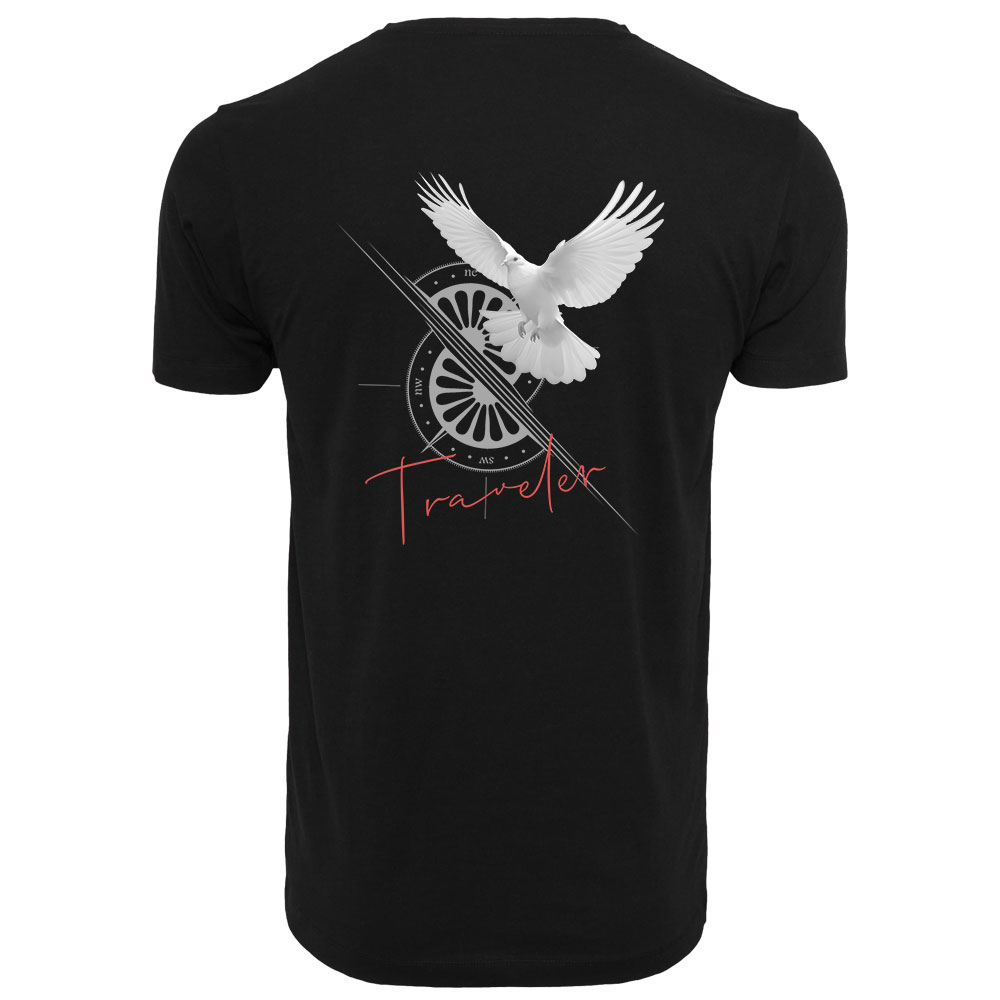 White Dove Tee Black