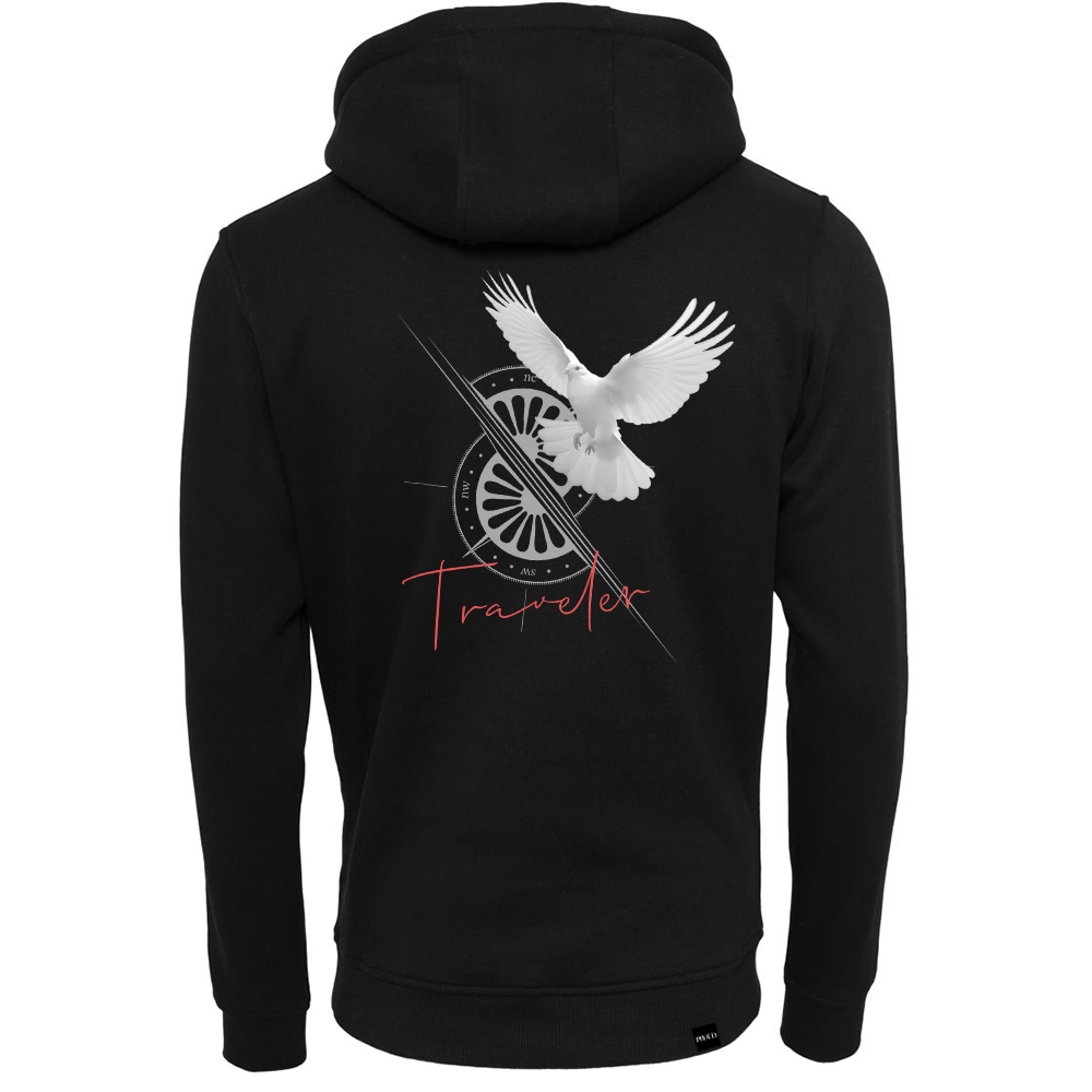 Traveler hoodie white dove